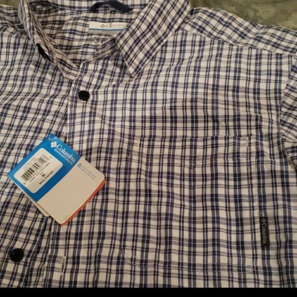 COLUMBIA SHORT SLEEVE COLAR SHIRT - Picture 2 of 3